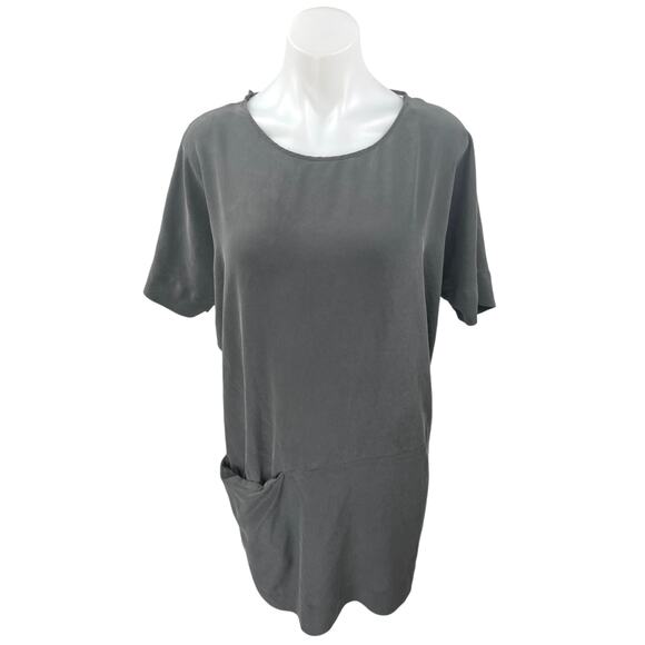 COS Women's Gray Short Sleeve Pocket Pull On Casual Mini T-Shirt Dress Size 6 - Picture 1 of 3